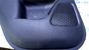 Door trim card rear left Mitsubishi Outlander 14-21 black with black insert cloth, armrest black cloth, scratches, abrasions