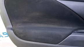 Door trim card rear left Mitsubishi Outlander 14-21 black with black insert cloth, armrest black cloth, scratches, abrasions, for dry cleaning