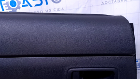Door trim card rear left Mitsubishi Outlander 14-21 black with black insert cloth, armrest black cloth, scratches, abrasions, for dry cleaning