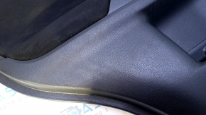 Door trim card rear left Mitsubishi Outlander 14-21 black with black insert cloth, armrest black cloth, scratches, abrasions, for dry cleaning