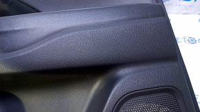 Door trim card rear left Mitsubishi Outlander 14-21 black with black insert cloth, armrest black cloth, scratches, abrasions, for dry cleaning