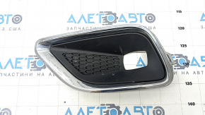 Left fog light frame Jeep Cherokee KL 19-21 structure with chrome frame, sand