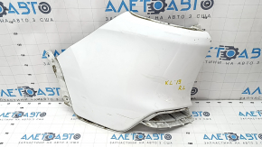 Rear bumper bare left fang Jeep Cherokee KL 19-21 white