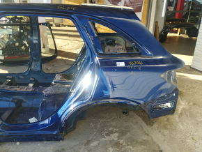 Quarter wing rear left Mercedes GLC 16-22 SUV on the body, blue, pokes