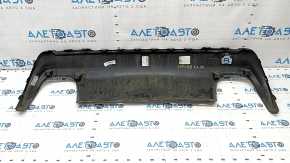 Rear bumper trim lower Jeep Cherokee KL 19-21 for 2 pipes, gray, chrome tips, scratches, dented mount