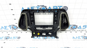 Frame for radio with air ducts Jeep Cherokee KL 19 - for large display, black gloss