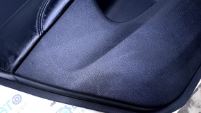 Door trim card rear left Dodge Journey 11- black with black insert leather, armrest black leather, scratches, abrasions, bumps