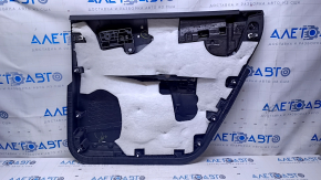 Door trim card rear left Dodge Journey 11- black with black insert leather, armrest black leather, scratches, abrasions, bumps