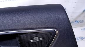 Door trim card rear left Mercedes CLA 14-19 beige with beige insert leather, armrest beige leather, molding chrome, scratches, abrasions, for dry cleaning
