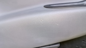 Door trim card rear left Fiat 500X 16-17 black with gray insert leather, armrest gray leather, scratches, abrasions, scuffs