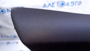 Door trim card rear left Acura ILX 13-15 black with black insert leather, armrest black leather, scuffs, bumps, scuffs