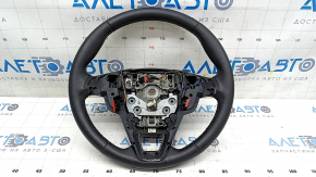 Naked steering wheel Ford Fusion mk5 17-20 leather black with heating, scratches
