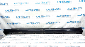 Left threshold Ford Fusion mk5 13-20 black, with seals, broken fasteners, crack in fastener, scratches