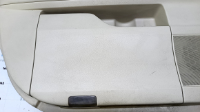 Door trim card front left Lexus RX350 RX450h 10-15 beige with beige insert leather, armrest beige leather, for seat memory, for cleaning, bumps, scratches, dents, abrasions