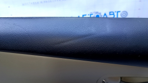 Door trim card rear left Lexus RX350 RX450h 10-15 gray with gray insert leather, armrest gray leather, scuffs, dents, abrasions, scratches