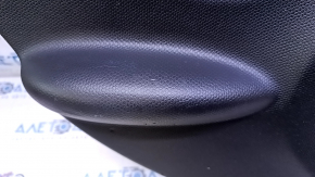 Door trim card rear left Mini Cooper Countryman R60 10-16 black with black insert plastic, armrest black rubber, molding gray structure, scratches, abrasions, scuffs, bumps