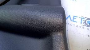 Door trim card rear left Mini Cooper Countryman R60 10-16 black with black insert plastic, armrest black rubber, molding gray structure, scratches, abrasions, scuffs, bumps