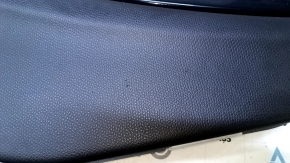 Door trim card rear left Mini Cooper Countryman R60 10-16 black with red insert plastic, armrest black rubber, molding black gloss, scratches, abrasions, scuffs, bumps, dents