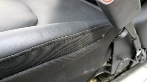 Passenger seat Jeep Cherokee KL 19- with AIRBAG, leather black with perforation, electric, scratches, scratches on the lining, for cleaning