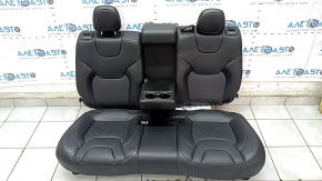 Rear row of seats 2nd row Jeep Cherokee KL 19 - black leather with perforation, for cleaning, scratches, dents