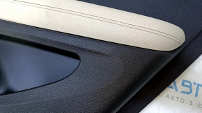 Door trim card rear right Chevrolet Volt 11-15 black, armrest beige rubber, scratches, abrasions