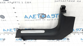 Door sill trim front left Jeep Cherokee KL 14 - black with chrome, scratches