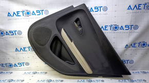Door trim card rear right Chevrolet Volt 11-15 black, armrest beige rubber, scratches, abrasions