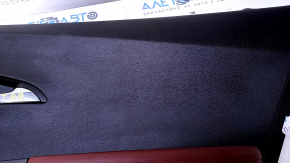 Door trim card rear right Chevrolet Volt 11-15 black, armrest individual burgundy rubber, scratches, abrasions