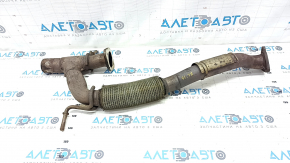 Right intake pipe Jeep Cherokee KL 19- 3.2 AWD sawed off stud, torn mesh on corrugation, dented