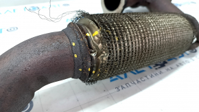 Right intake pipe Jeep Cherokee KL 19- 3.2 AWD sawed off stud, torn mesh on corrugation, dented