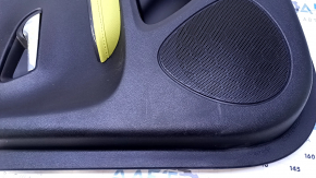 Door trim card rear right Chevrolet Volt 11-15 black, armrest light green individual rubber, scratches, abrasions