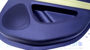 Door trim card rear right Chevrolet Volt 11-15 black, armrest light green individual rubber, scratches, abrasions