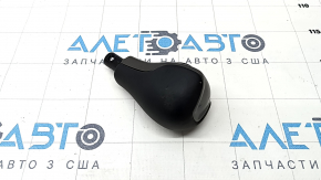 Gear knob Jeep Cherokee KL 19-23 black, leather, worn