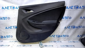 Door trim card rear right Chevrolet Volt 16- black, armrest black rubber, scuffs, bumps, scratches