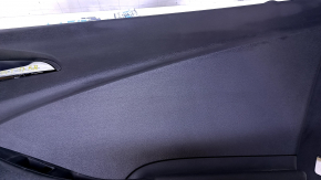 Door trim card rear right Chevrolet Volt 16- black, armrest black rubber, scuffs, bumps, scratches