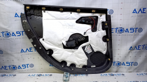 Door trim card rear right Chevrolet Volt 16- black, armrest black rubber, scuffs, bumps, scratches
