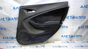 Door trim card rear right Chevrolet Volt 16- black, armrest black rubber, scuffs, scratches