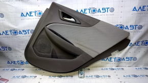 Door trim card rear right Chevrolet Malibu 16- gray with gray insert cloth, armrest gray cloth, scratches, abrasions, for dry cleaning
