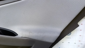 Door trim card rear right Chevrolet Malibu 16- gray with gray insert cloth, armrest gray cloth, scratches, abrasions, for dry cleaning, broken fastening