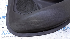 Door trim card rear right Chevrolet Malibu 16- gray with gray insert cloth, armrest gray cloth, scratches, abrasions, for dry cleaning, broken fastening