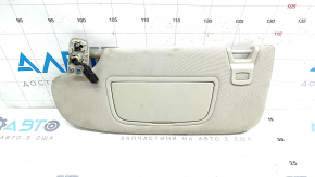 Left visor Ford Fusion mk5 17-20 light gray, with control, without hook, with backlight, for cleaning