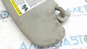 Left visor Ford Fusion mk5 17-20 light gray, with control, without hook, with backlight, for cleaning