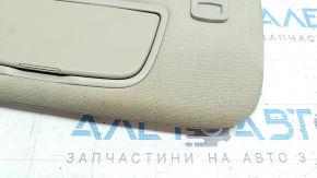 Left visor Ford Fusion mk5 17-20 light gray, with control, without hook, with backlight, for cleaning