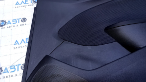 Door trim card rear right Chevrolet Cruze 16- black with black insert plastic, armrest black cloth, scratches, abrasions