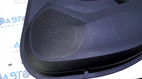 Door trim card rear right Chevrolet Cruze 16- black with black insert plastic, armrest black cloth, scratches, abrasions