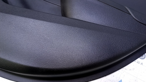 Door trim card rear right Chevrolet Cruze 16- black with black insert plastic, armrest black plastic, scratches, abrasions