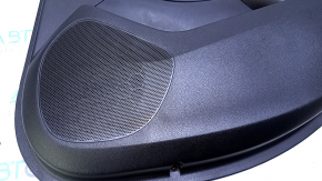 Door trim card rear right Chevrolet Cruze 16- black with black insert plastic, armrest black plastic, scratches, abrasions