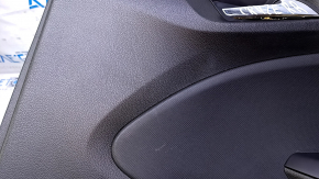 Door trim card rear right Chevrolet Cruze 16- black with black insert plastic, armrest black plastic, scratches, abrasions
