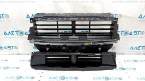 Radiator deflector blinds assembly Ford Escape MK3 17-19 rest 1.5T 2.0T 2.5 with motor, broken mount