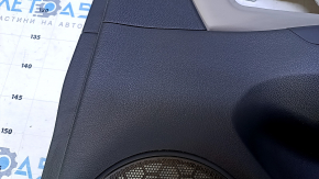 Door trim card rear right Chevrolet Cruze 11-15 black with gray insert leather, armrest plastic, scratches, abrasions